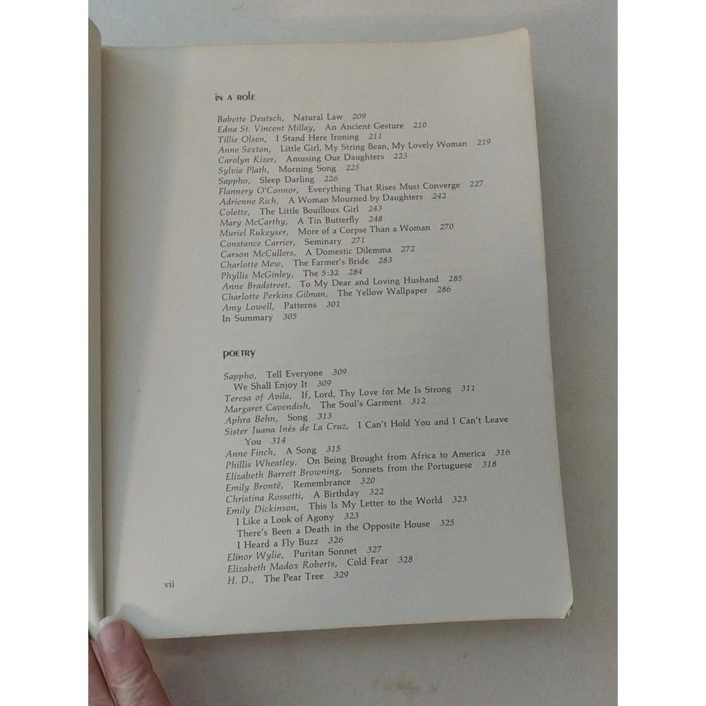 by women: An Anthology of Literature By L. H. Kirschner & Marcia Folsom PB 1976